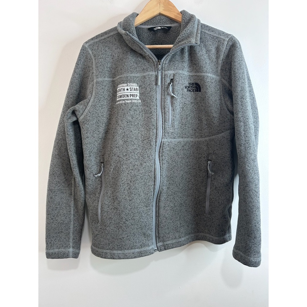 The North Face Mens Gordon Lyons Full‎ Zip Fleece Jacket Grey Heather Size M